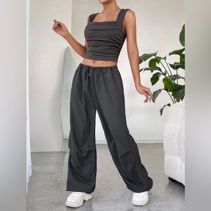 Grey Two Piece Top and Pants
